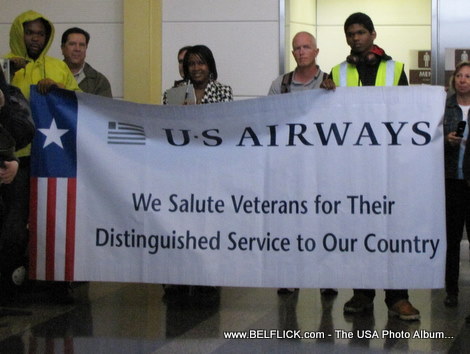 US Airways says: We Salute Veterans for their distinguished service to our country