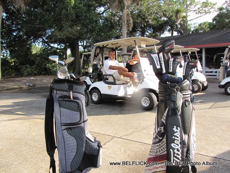 Woodring Saint Preux Playing Golf In Rockledge Florida