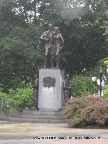 statue in Norwood square, Norwood MA