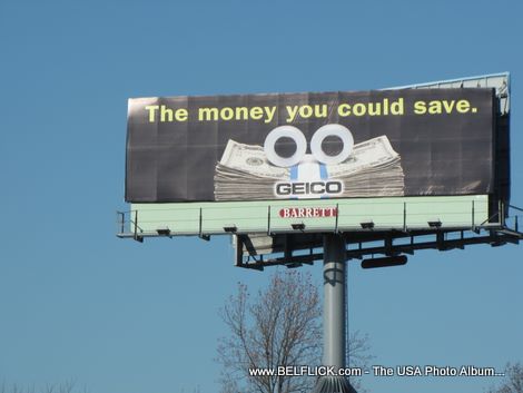 Geico Billboard, The Money You Could Save