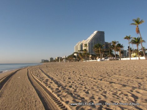 The Beautiful Sandy Beach In Ft Lauderdale