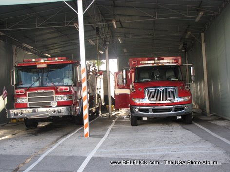 Las Olas Fire Station Firetrucks Fort Lauderdale Beach Florida