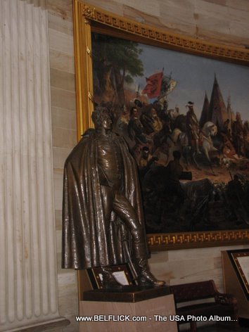 Andrew Jackson Statue Inside The United States Capitol Building