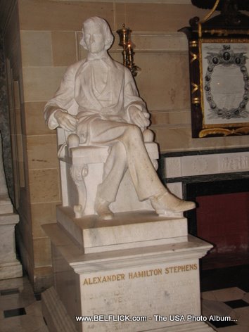 Alexander Hamilton Stephens Statue Inside The United States Capitol Building
