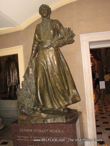 Esther Hobart Morris Statue Inside The United States Capitol Building