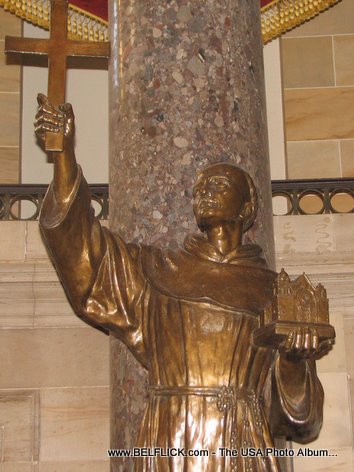 Father Junipero Serra Statue Inside The United States Capitol Building