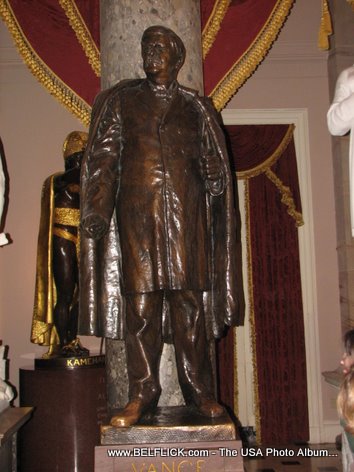 Zebulon Baird Vance Statue Inside The United States Capitol Building