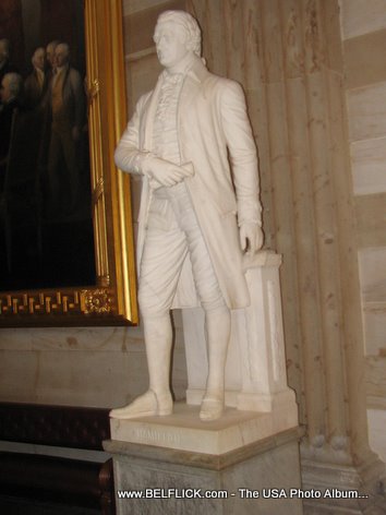Alexander Hamilton Statue Inside The United States Capitol Building