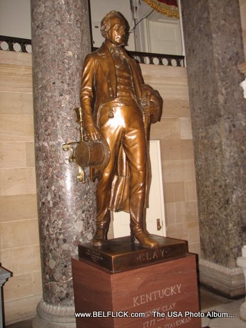 Henry Clay Statue Inside The United States Capitol Building