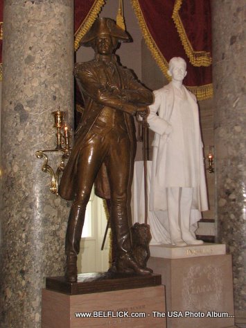 John Sevier Statue Inside The United States Capitol Building