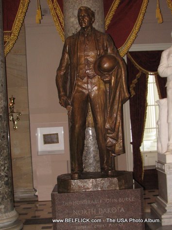 John Burke Statue Inside The United States Capitol Building