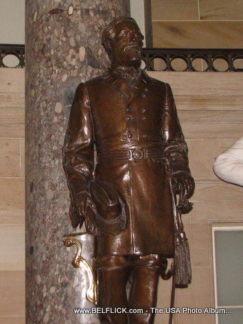 Robert E Lee Statue Inside The United States Capitol Building